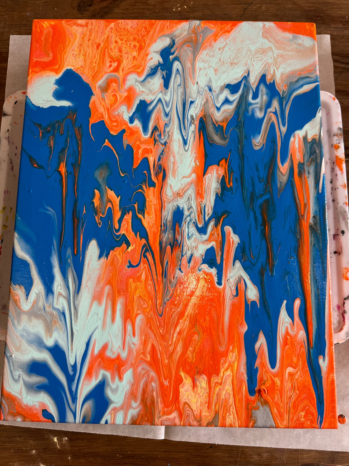 Acrylic Flow Painting Session