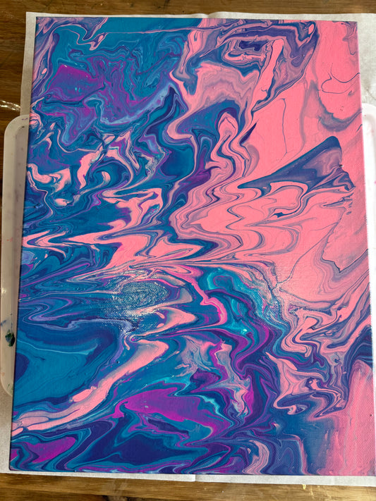 Acrylic Flow Painting Session